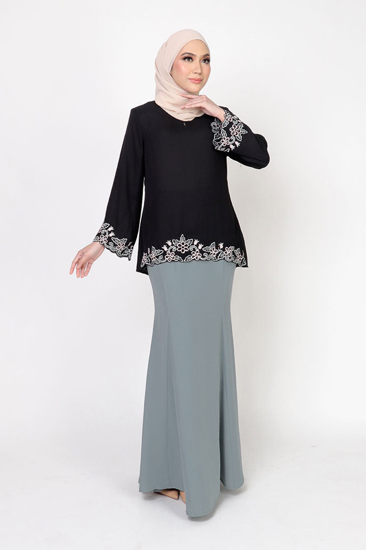 Dayang Skirt Greyish Blue