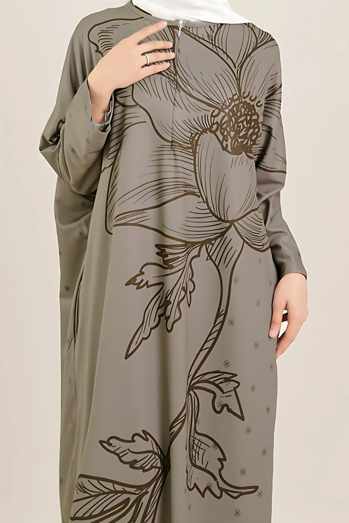 Delisya Kaftan Brown