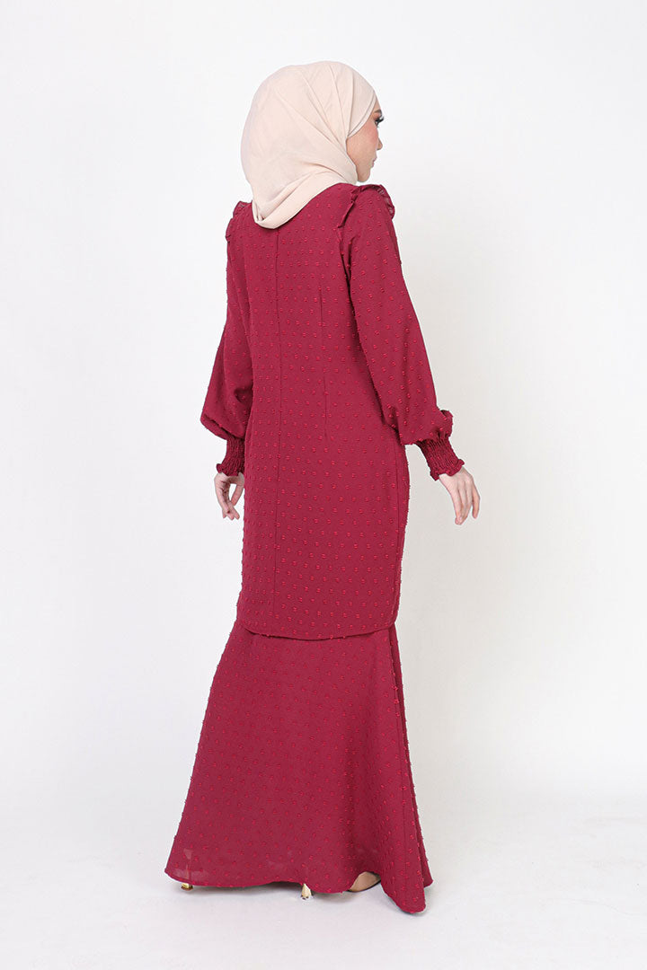 Dahlia Kurung Maroon