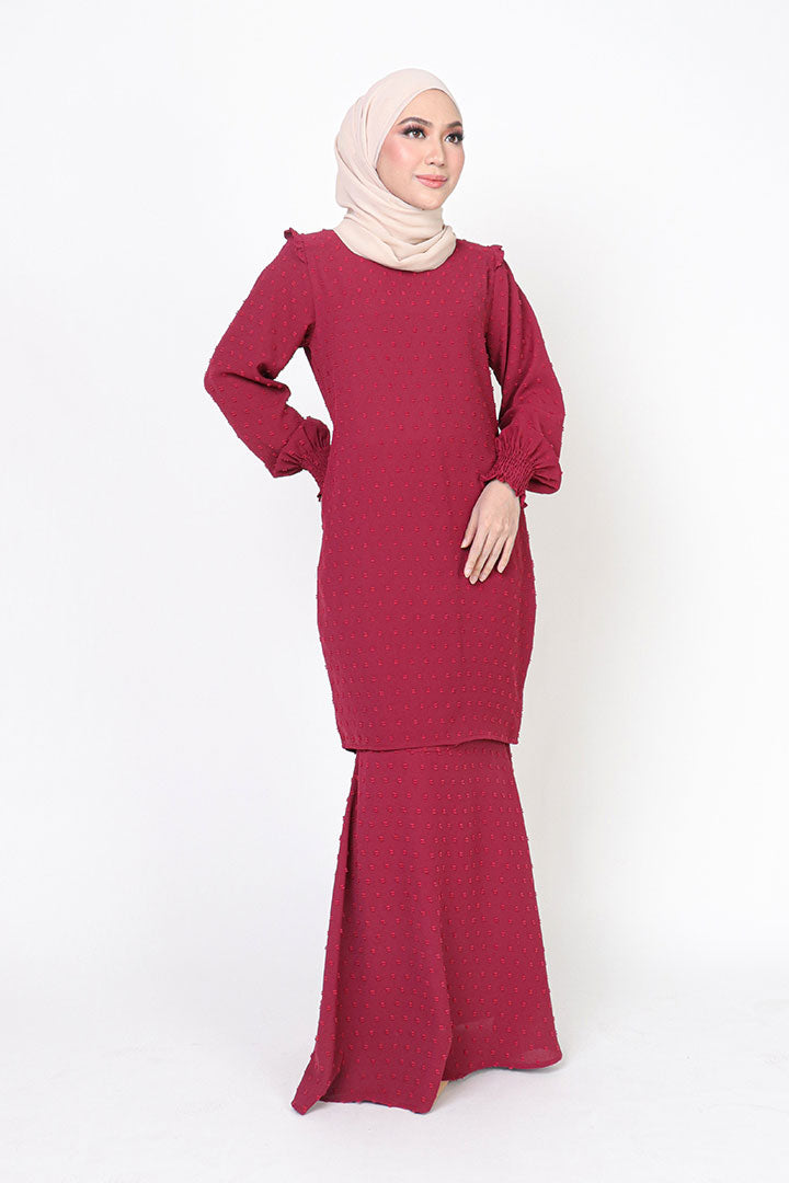 Dahlia Kurung Maroon