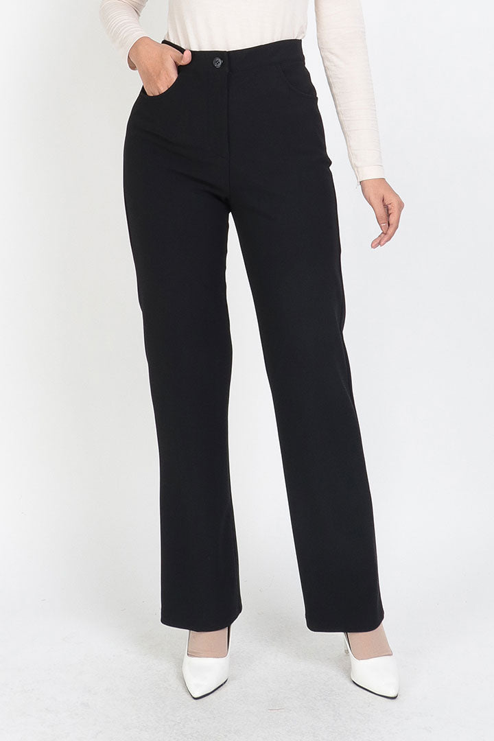 Tessa Straight Pant Black