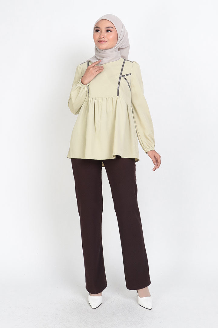 Tessa Straight Pant Brown