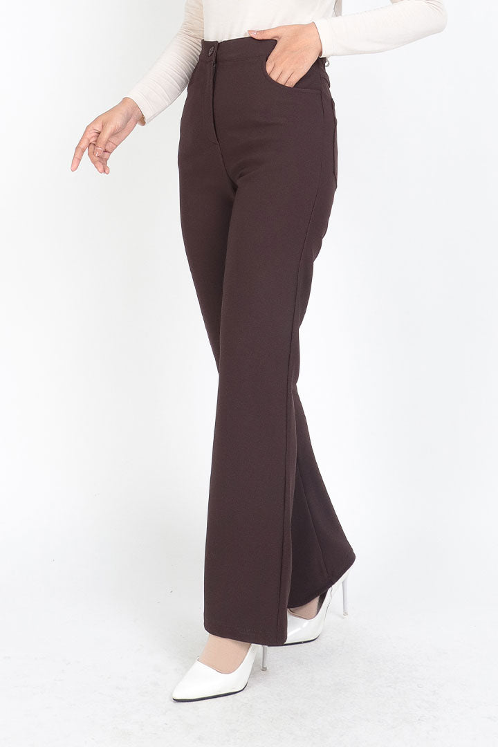 Tessa Straight Pant Brown