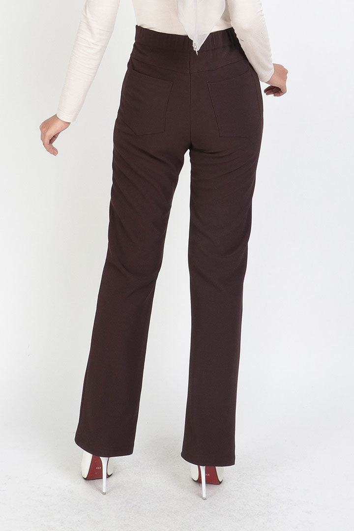 Tessa Straight Pant Brown