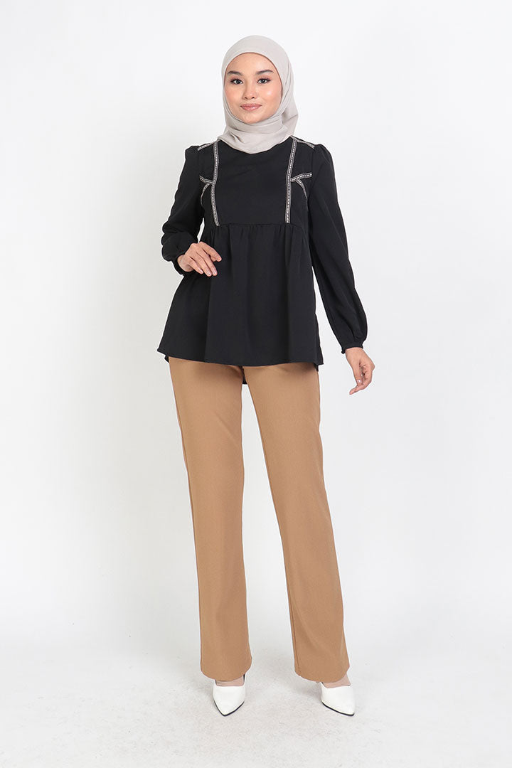 Tessa Straight Pant Khaki