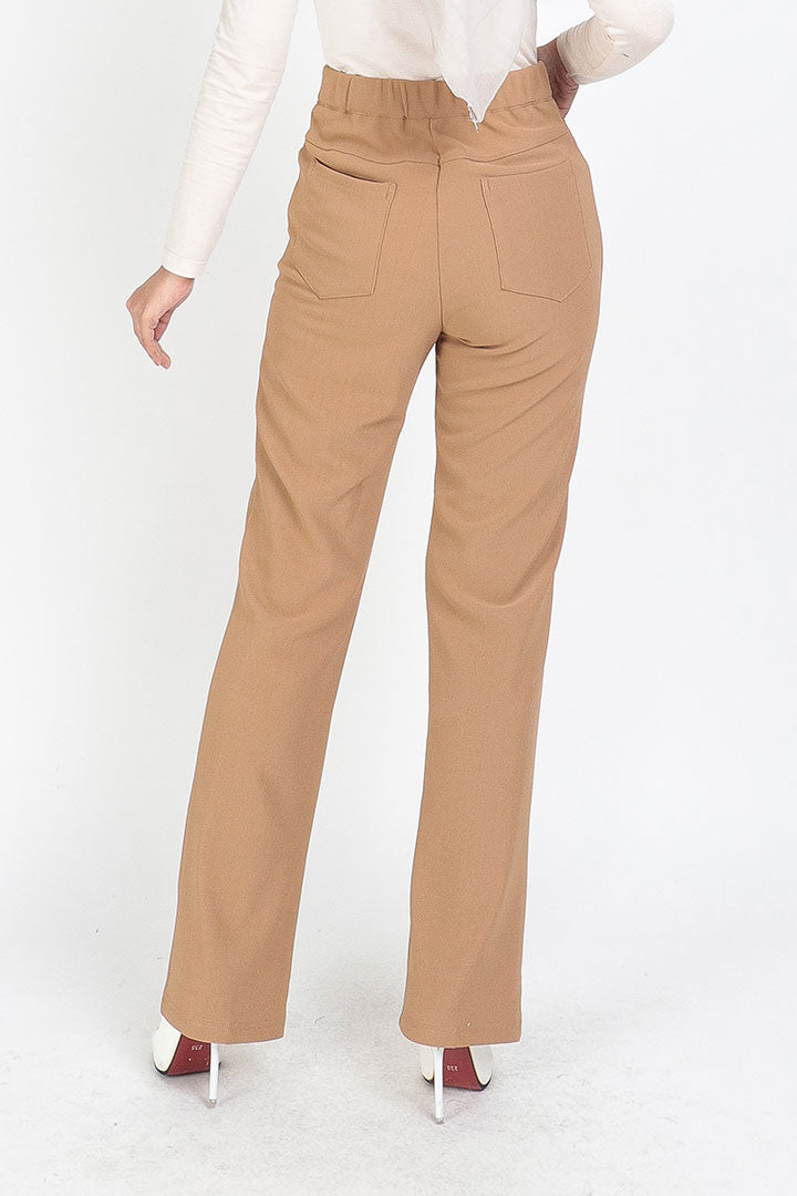 Tessa Straight Pant Khaki