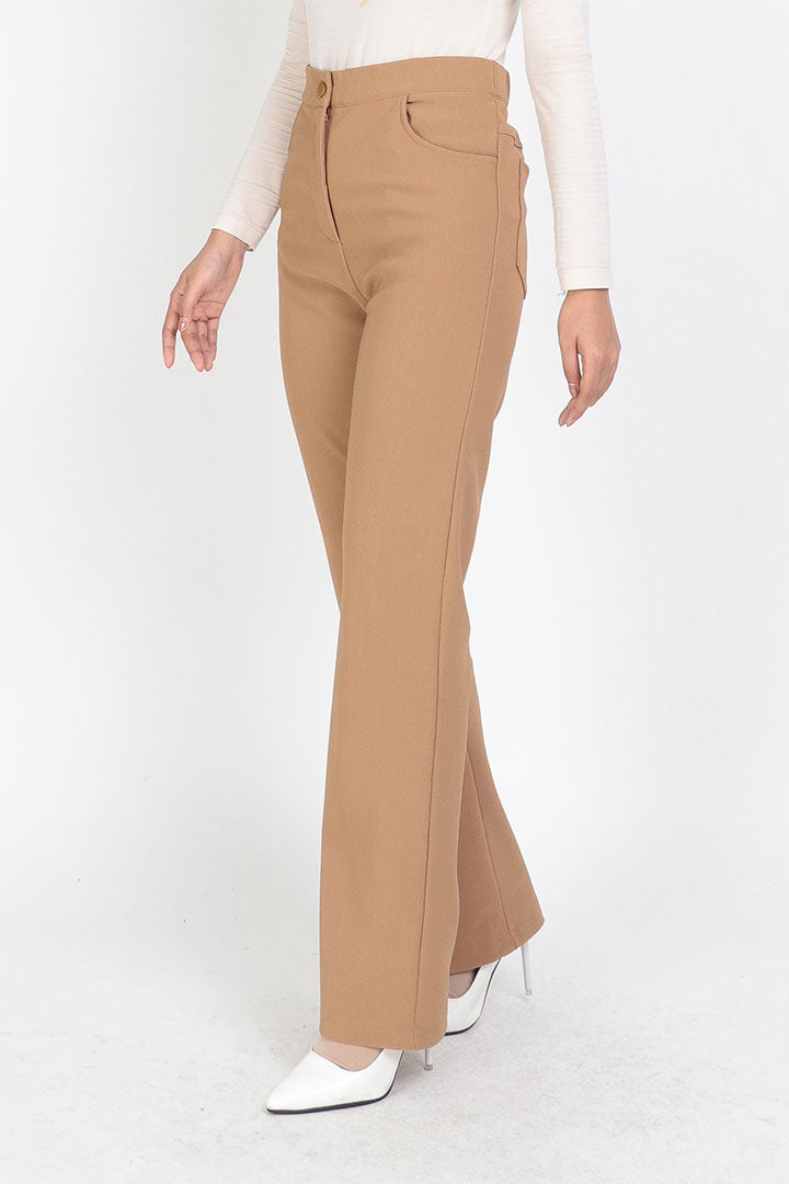 Tessa Straight Pant Khaki
