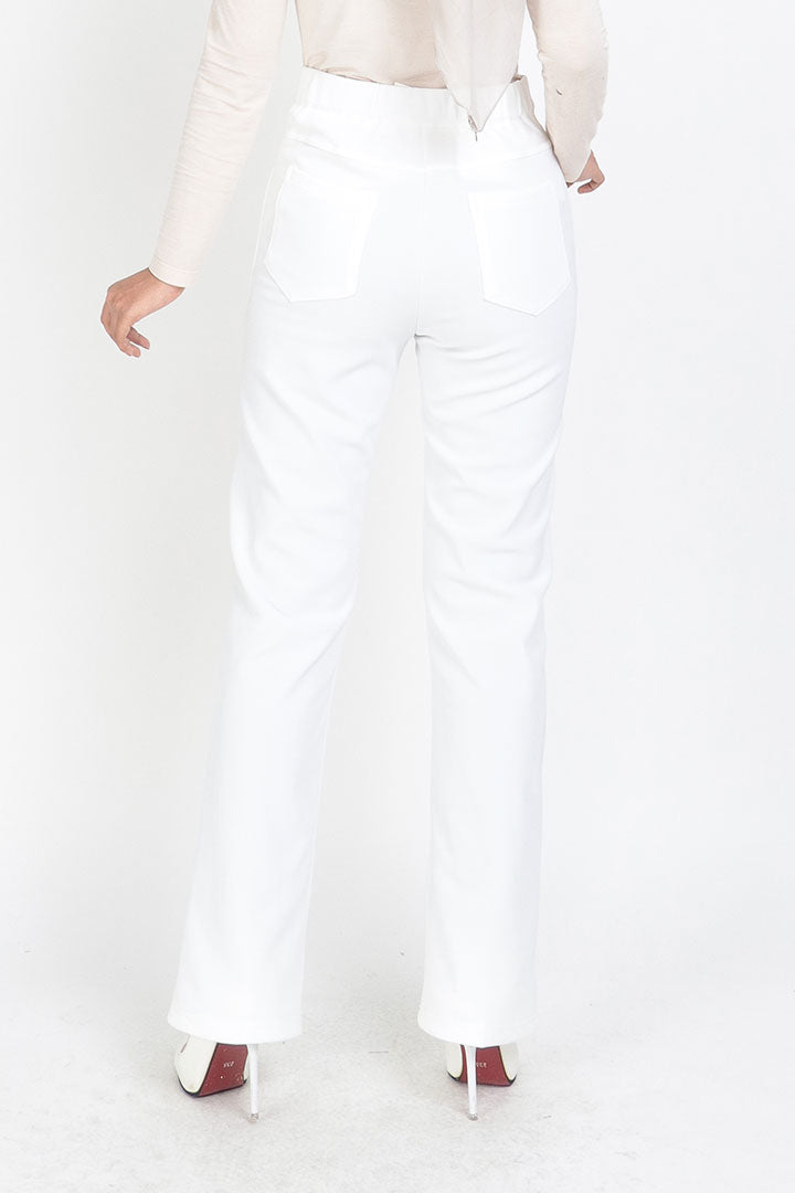 Tessa Straight Pant White