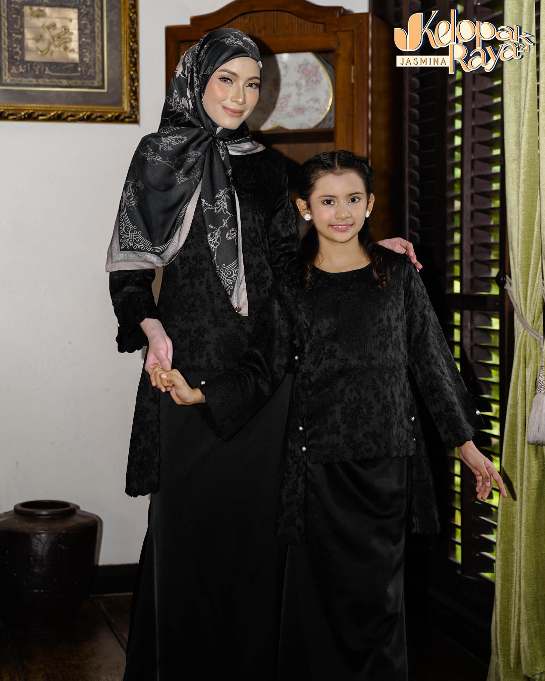 Seroja Kids Kurung Black