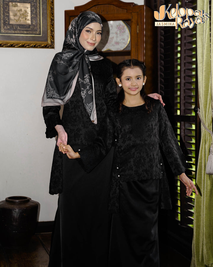 Seroja Kids Kurung Black
