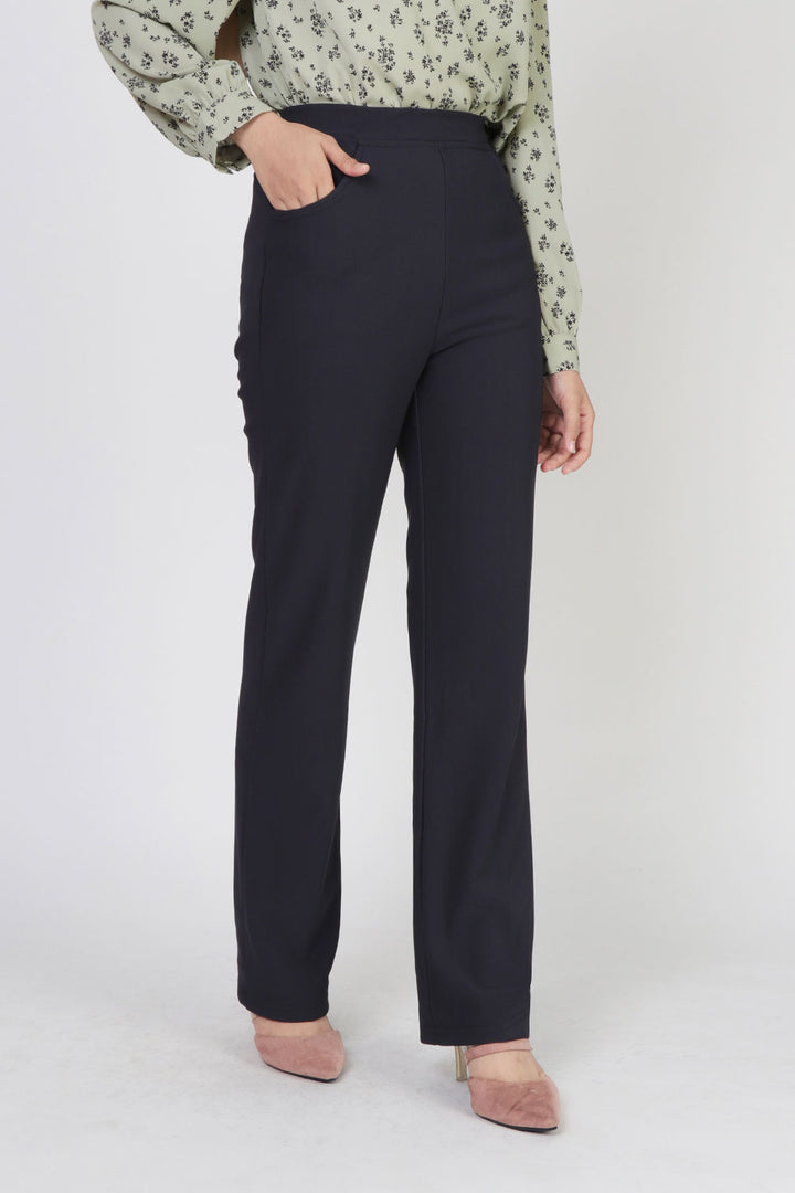 Dinihari Straight Leg Pants Grey Blue