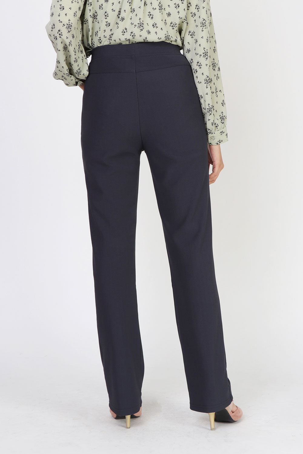 Dinihari Straight Leg Pants Grey Blue