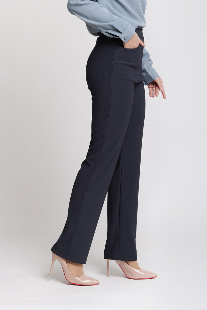 Dinihari Straight Leg Pants Navy