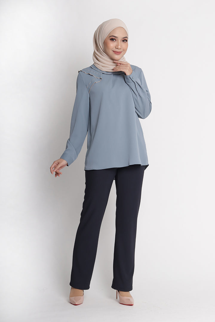 Dinihari Straight Leg Pants Navy