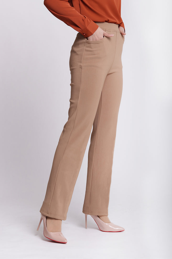 Dinihari Straight Leg Pants Khaki