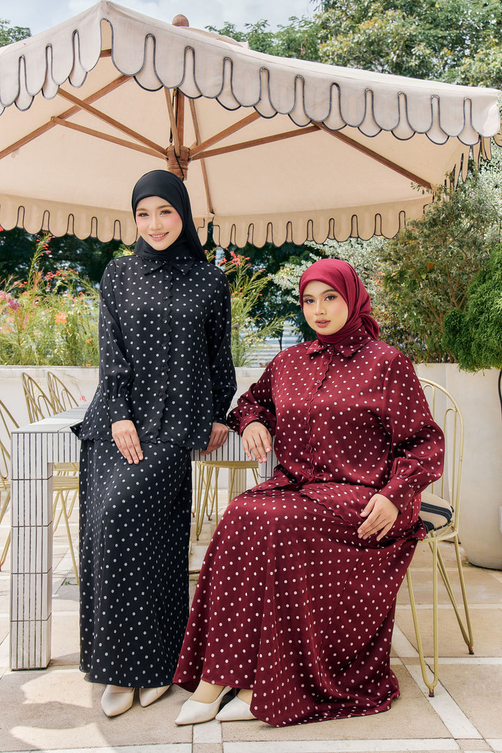 Alani Embroidery Polka Dot Blouse