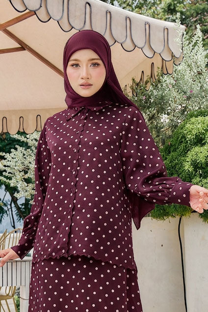 Alani Embroidery Polka Dot Blouse