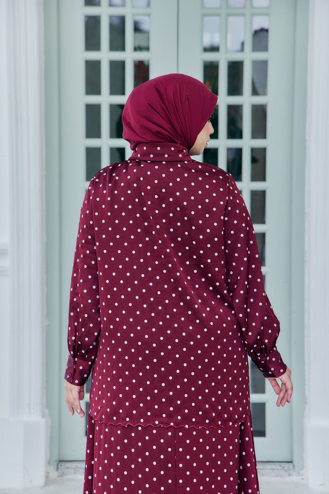 Alani Plus Embroidery Polka Dot Blouse