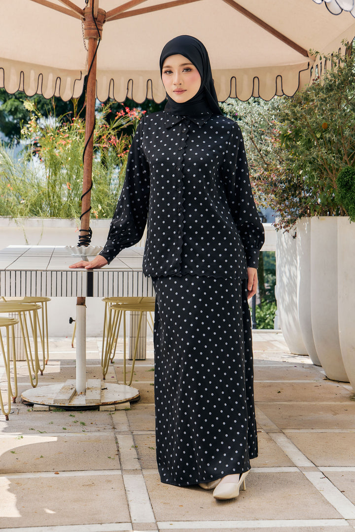 Alani Embroidery Polka Dot Blouse