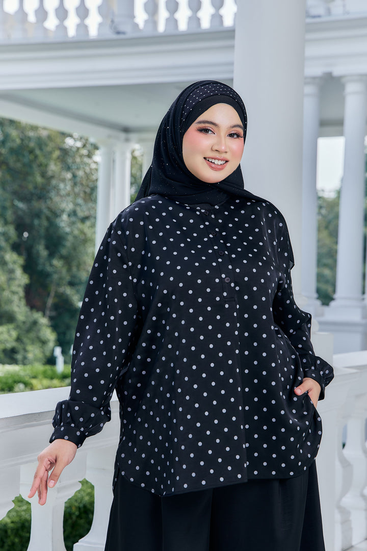 Alani Plus Polka Dot Blouse