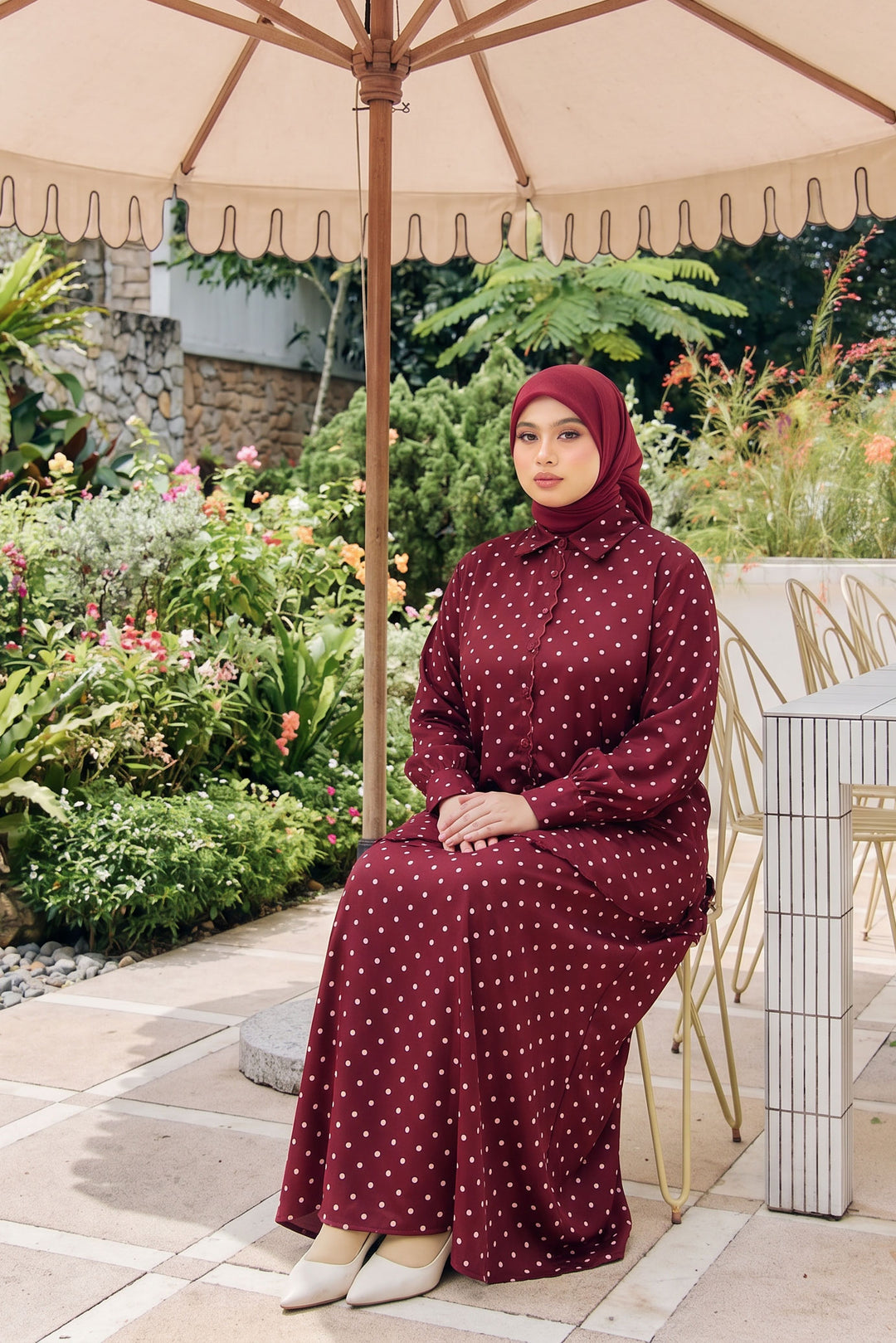 Alani Plus Polka Dot Skirt