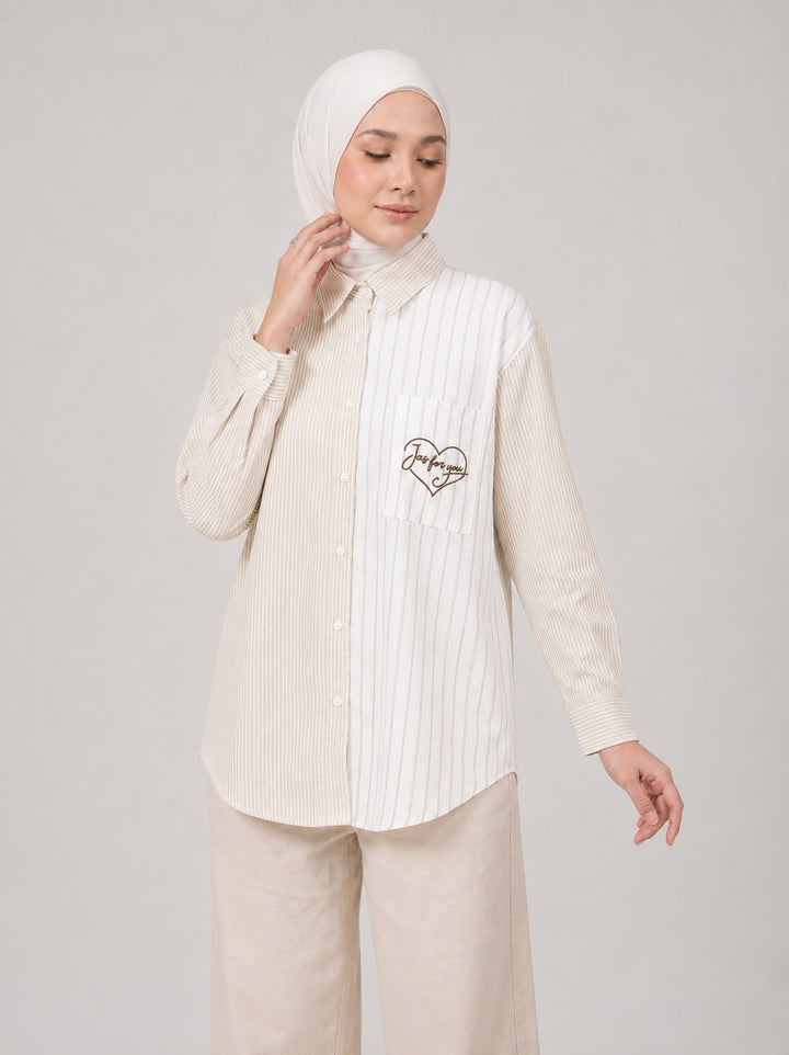 Runa Stripe Cotton Rich Blouse