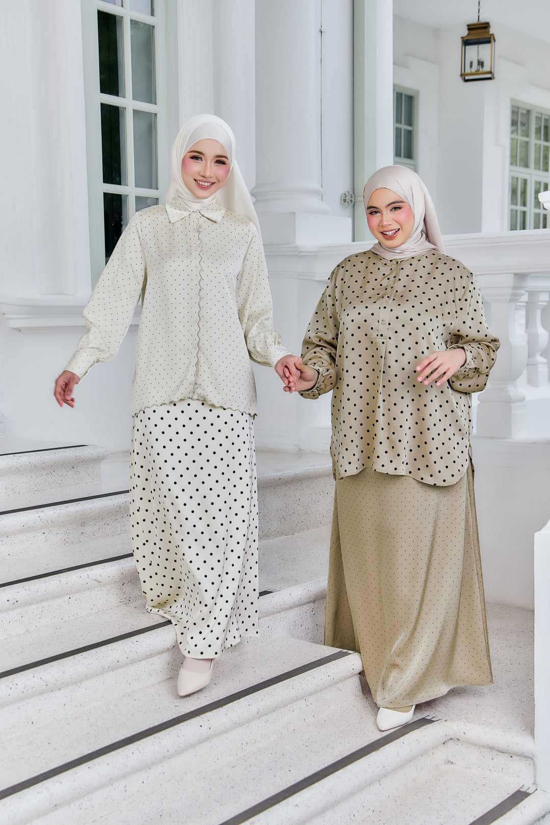 Victoria Plus Mini Polka Dot Skirt