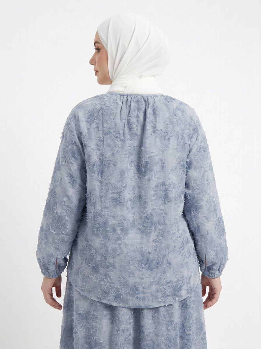 Erin Plus Chiffon Embroidered Blouse
