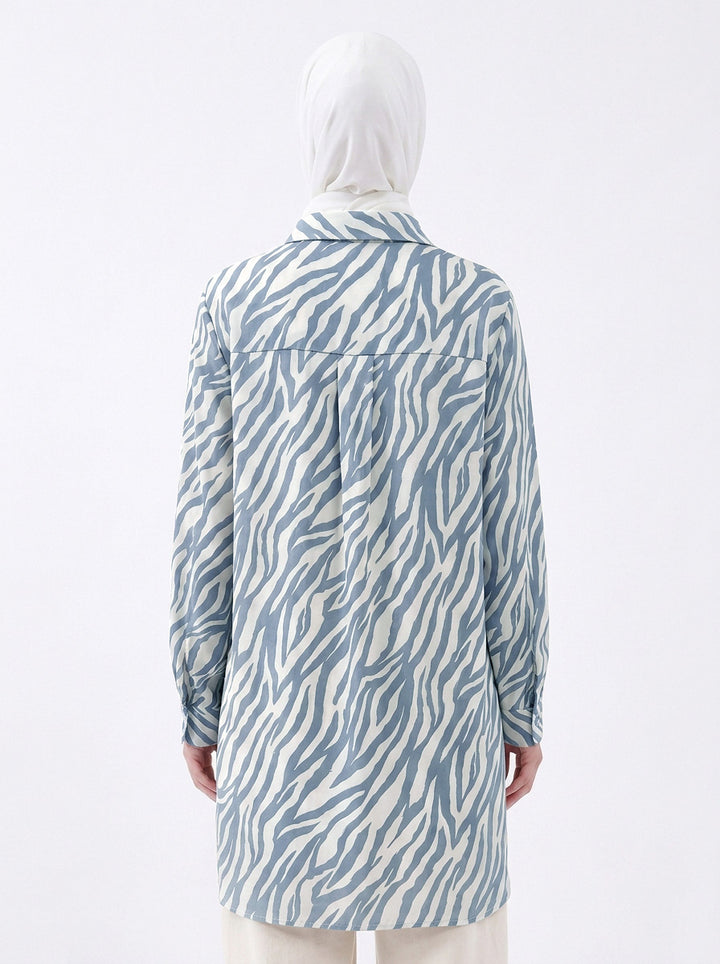 Adlea Printed Rayon Long Blouse
