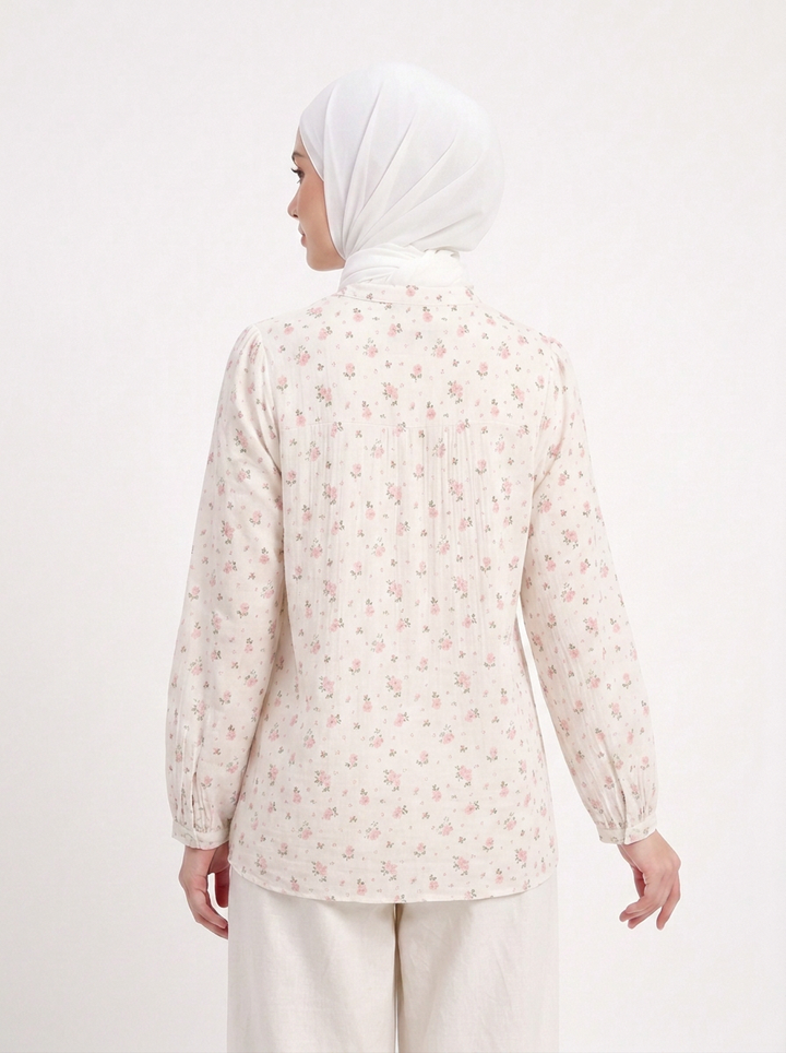 Eva Cotton Printed Blouse
