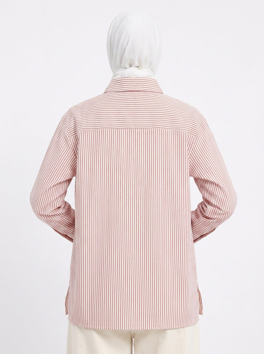Elva Cotton Stripe Blouse