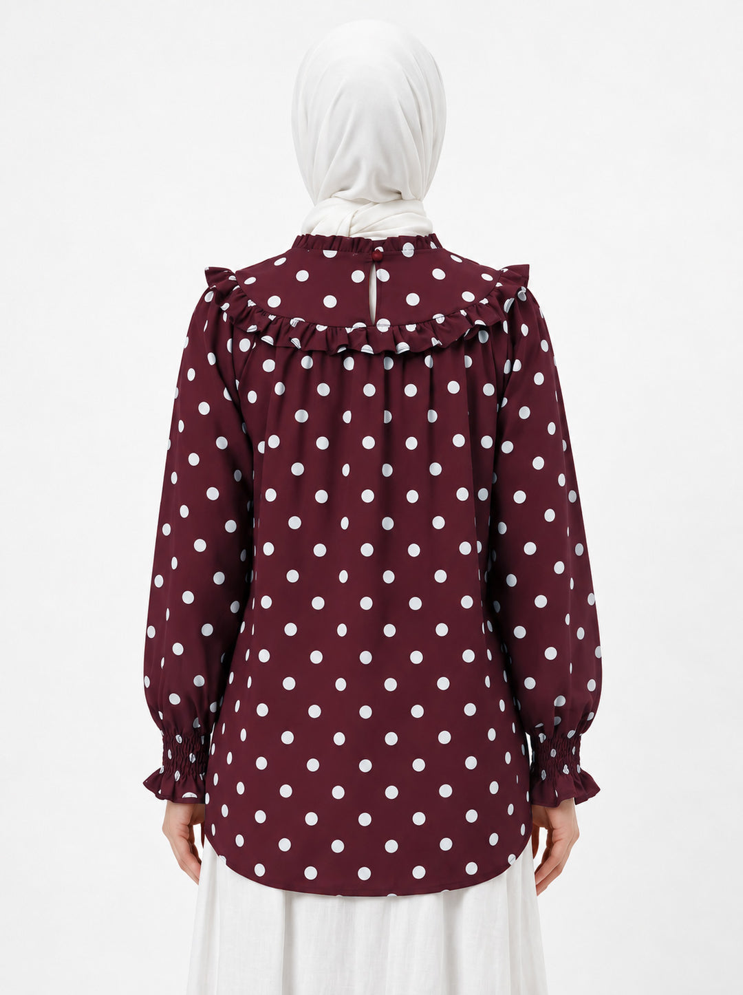 Vanessa Polka Dot Cotton Blouse