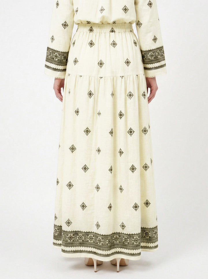 Daisy Boho Rayon Blend Skirt