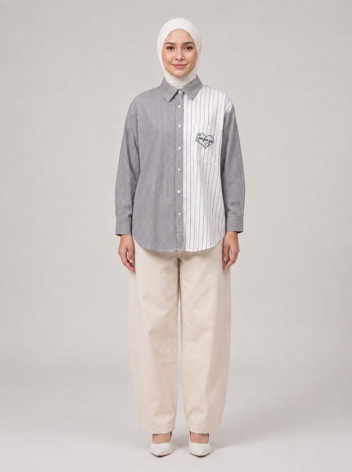 Runa Stripe Cotton Rich Blouse