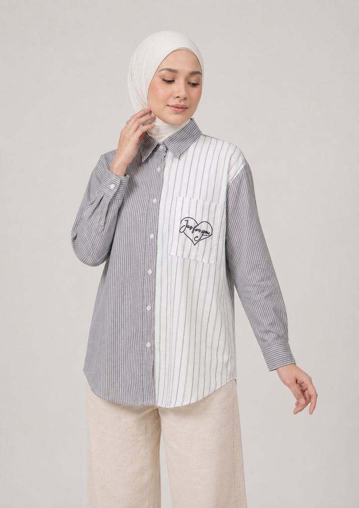 Runa Stripe Cotton Rich Blouse