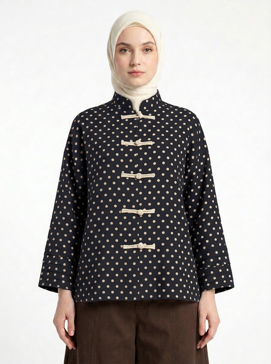 Amelia Polka Dot Blouse