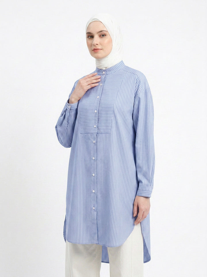 Paloma Stripe Cotton Blouse