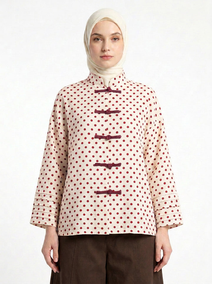 Amelia Polka Dot Blouse