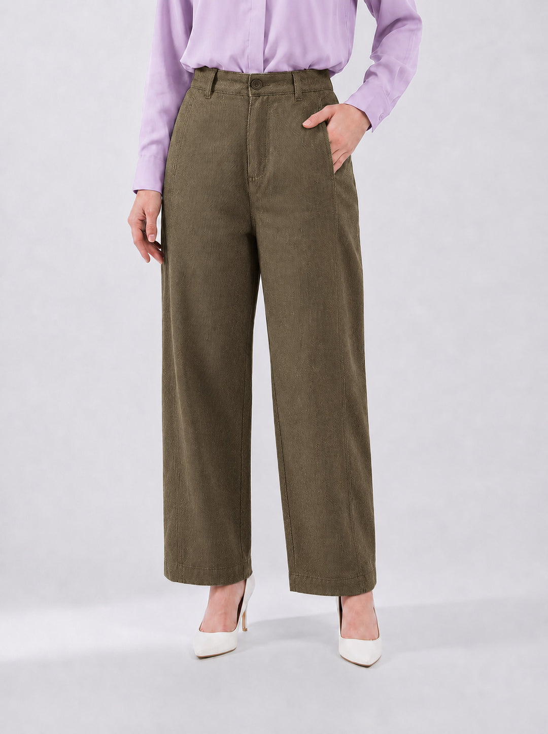 Betty Twill Barrel Pants