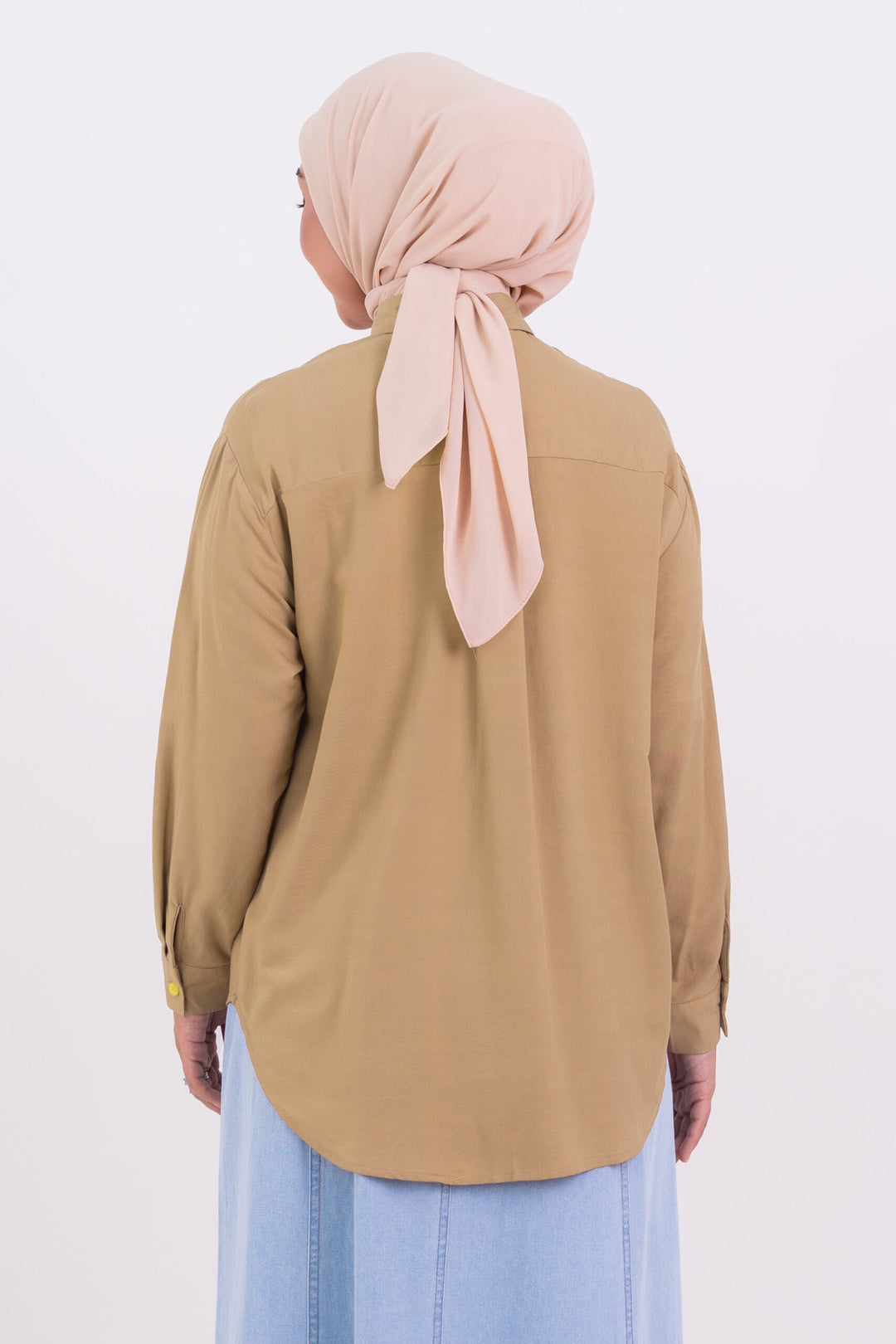 Khanza Embroidered Blouse Mocha