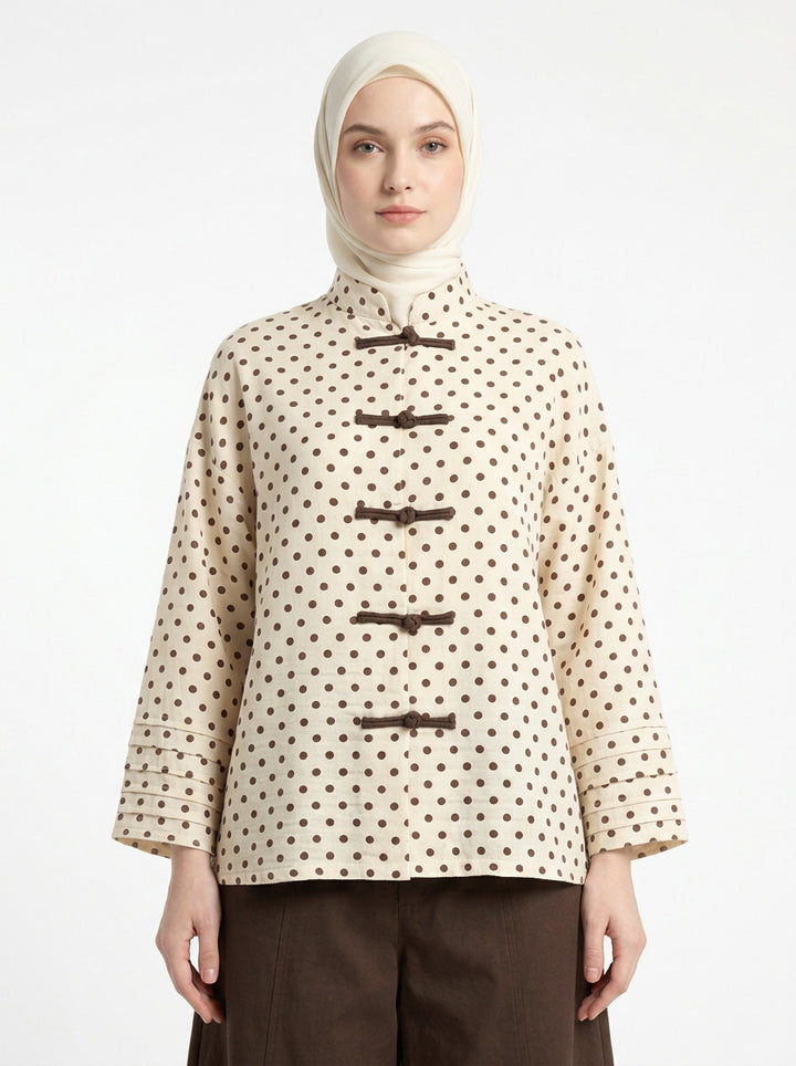 Amelia Polka Dot Blouse