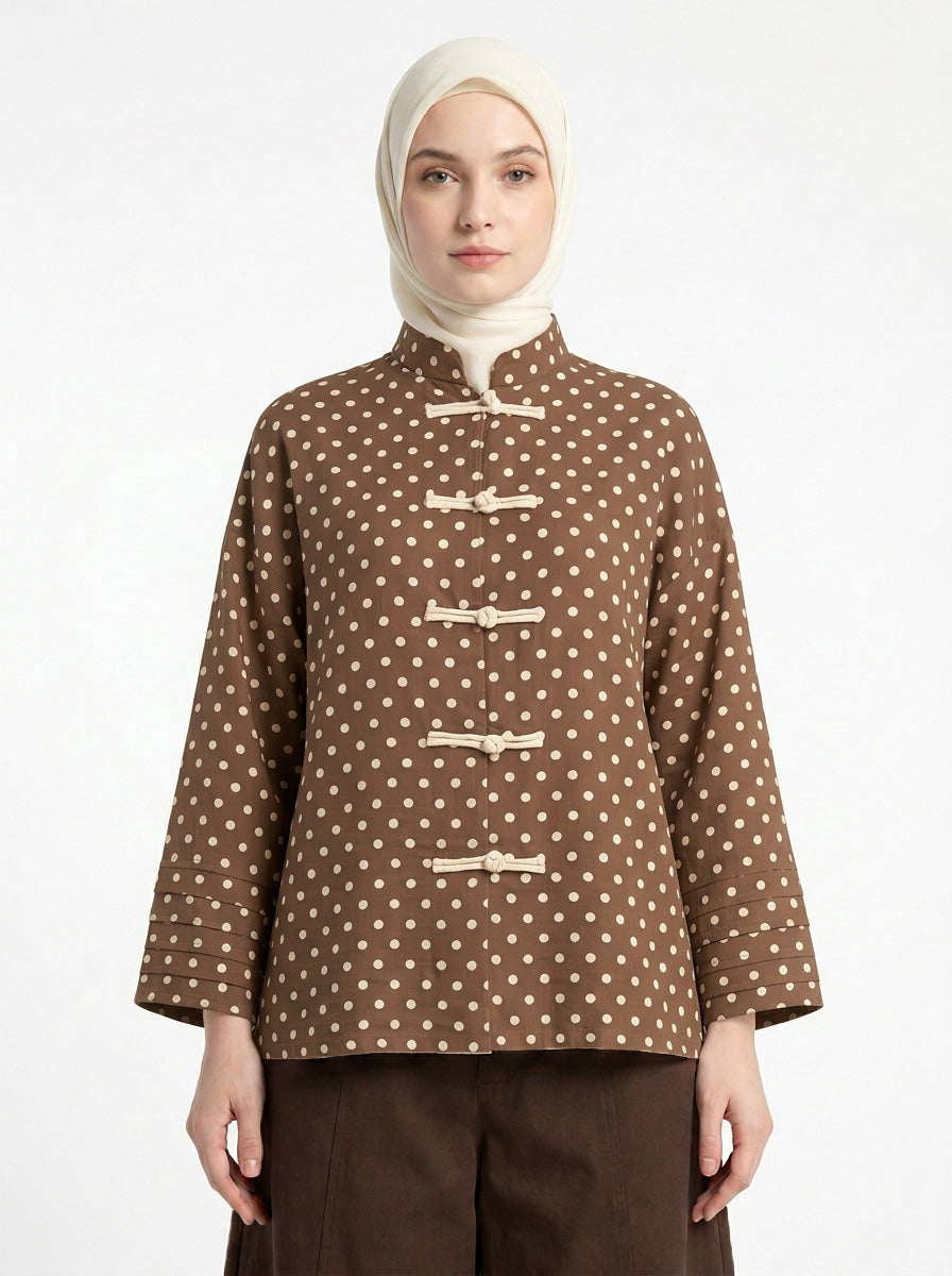 Amelia Polka Dot Blouse