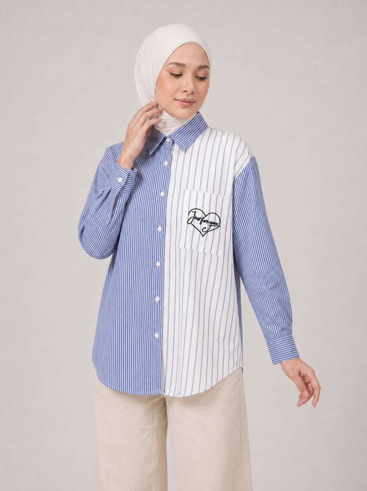 Runa Stripe Cotton Rich Blouse