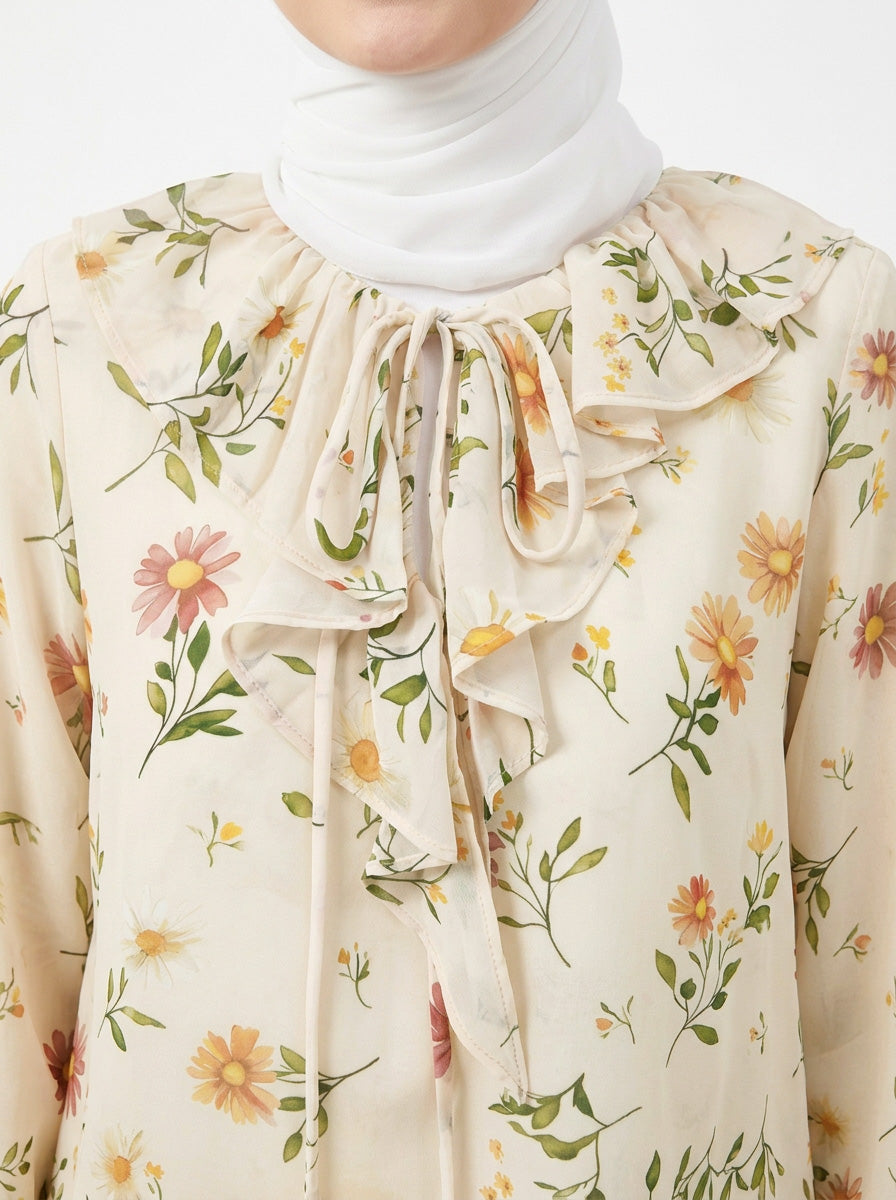 Moira Printed Chiffon Blouse (A)