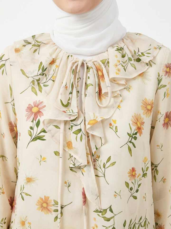 Moira Printed Chiffon Blouse (A)