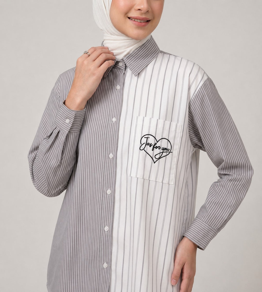 Runa Stripe Cotton Rich Blouse