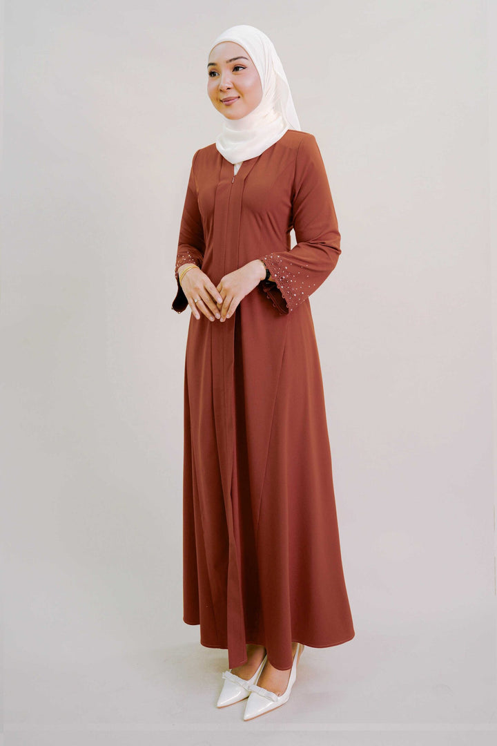 Dian Dress in Burnt Orange