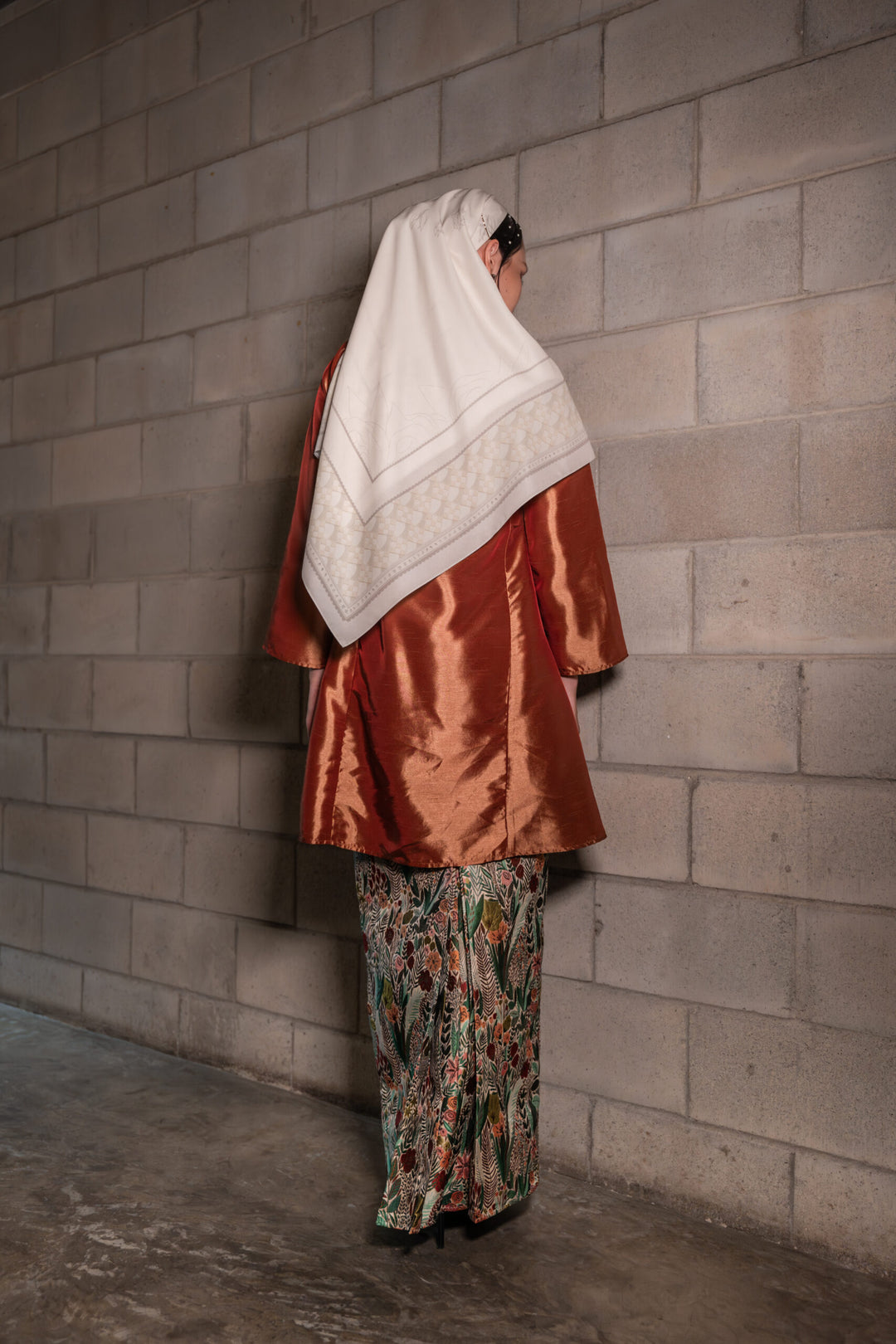 Syifa Chiffon Printed Latte