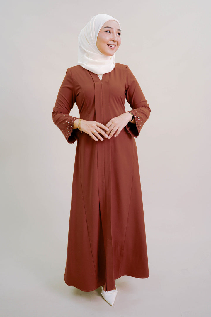 Dian Dress in Burnt Orange