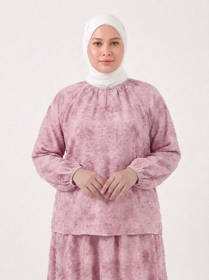Erin Plus Chiffon Embroidered Blouse